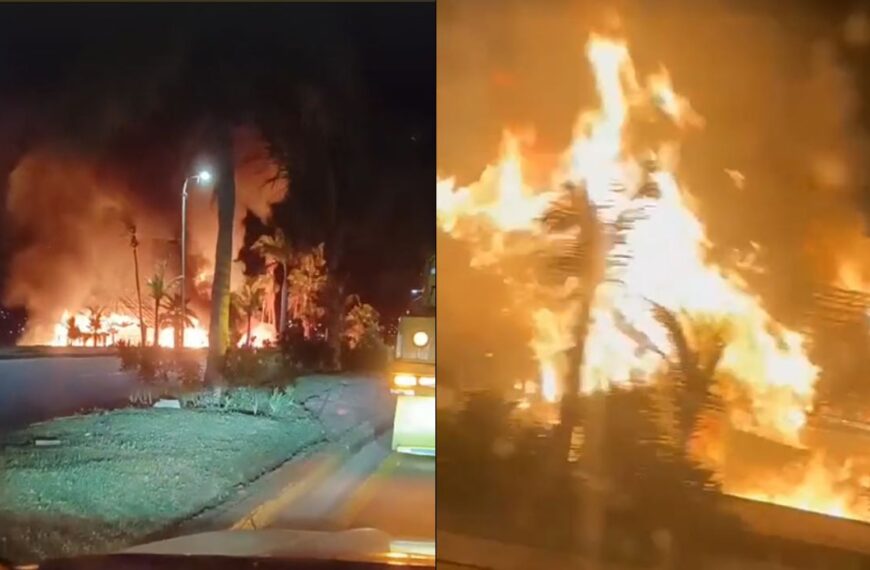¡Fuego en Acapulco! Restaurantes de la costera se prenden en llamas en Playa Papagayo