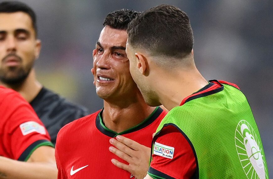 Cristiano Ronaldo terminó en llano tras fallar penal en la Eurocopa 2024