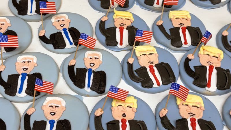 Cómo dividieron estas galletas de Trump a los clientes de una panadería
