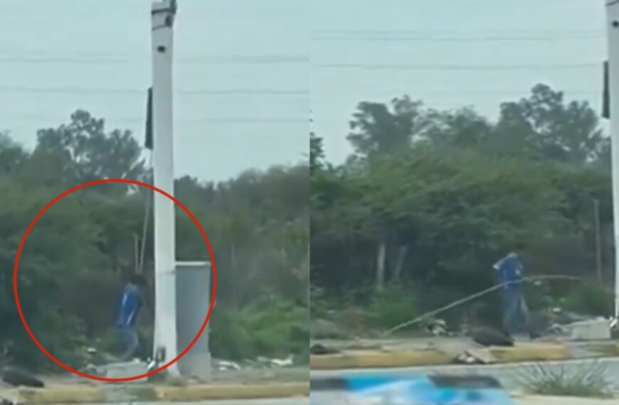 ¿Nueva modalidad de robo? Así captaron a ladrón de cables en calles de Tlaquepaque|VIDEO