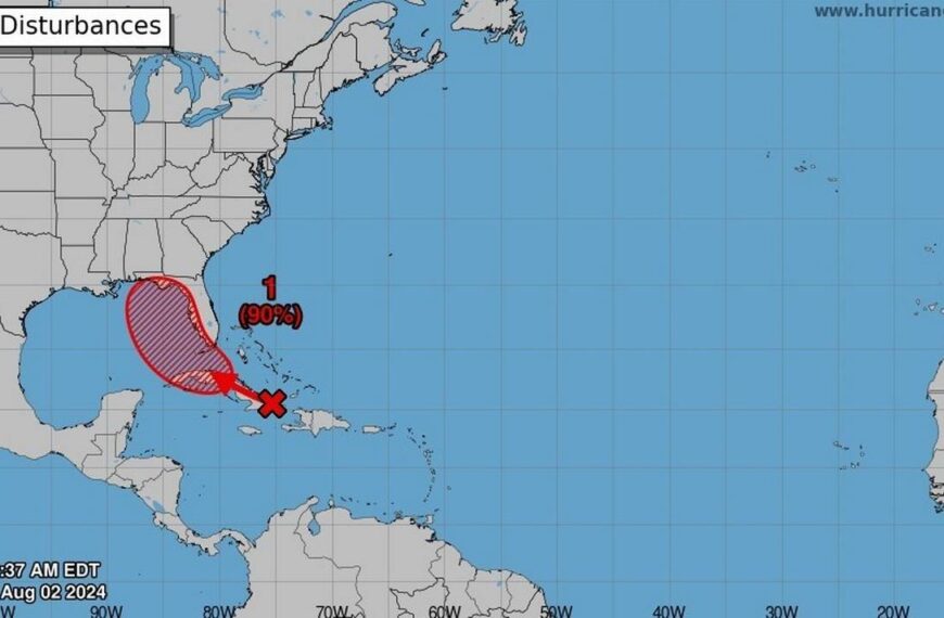 Prevén que potencial ciclón en el Atlántico avance este fin de semana hacia el Golfo de México