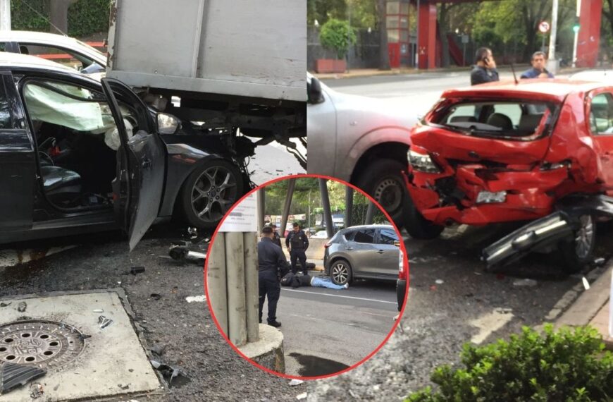 Tragedia en Insurgentes: Motociclista muere tras fuerte carambola provocada por conductora ebria