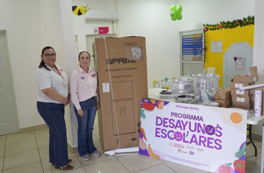 DIF Tamaulipas fortalece la alimentación escolar y comunitaria en Nuevo Laredo