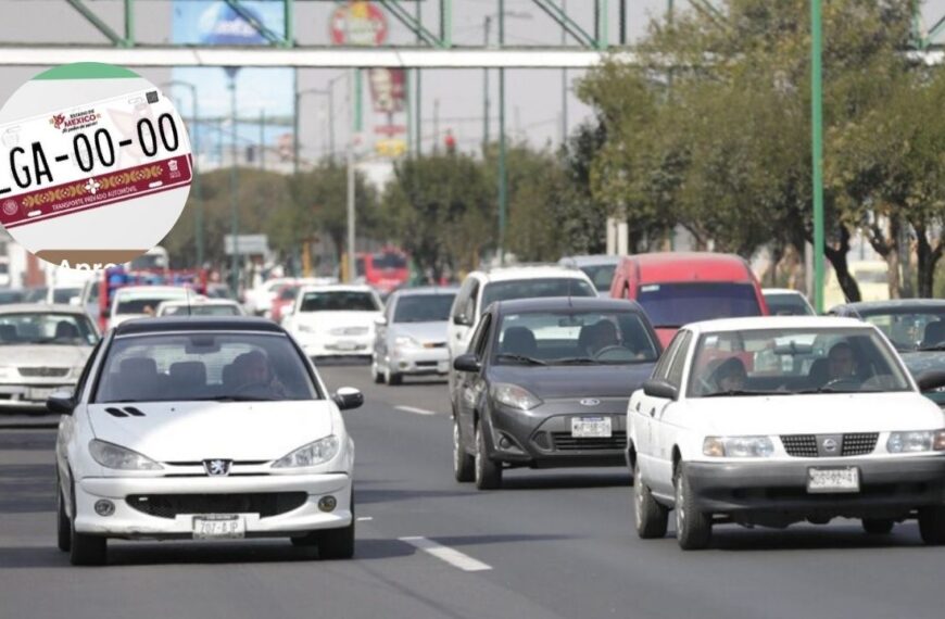 Este es el engomado al que le toca el reemplacamiento en Edomex durante agosto 2024