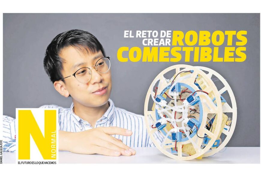 El reto de crear robots comestibles