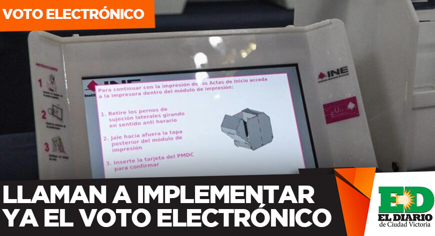 Llaman a implementar ya el voto electrónico