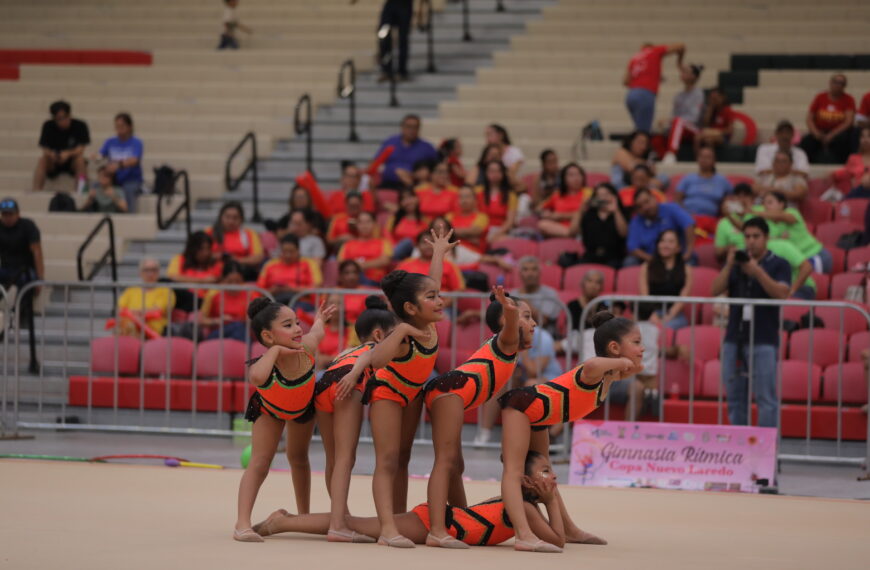 Compiten 18 clubes de gimnasia rítmica por la Copa Nuevo Laredo