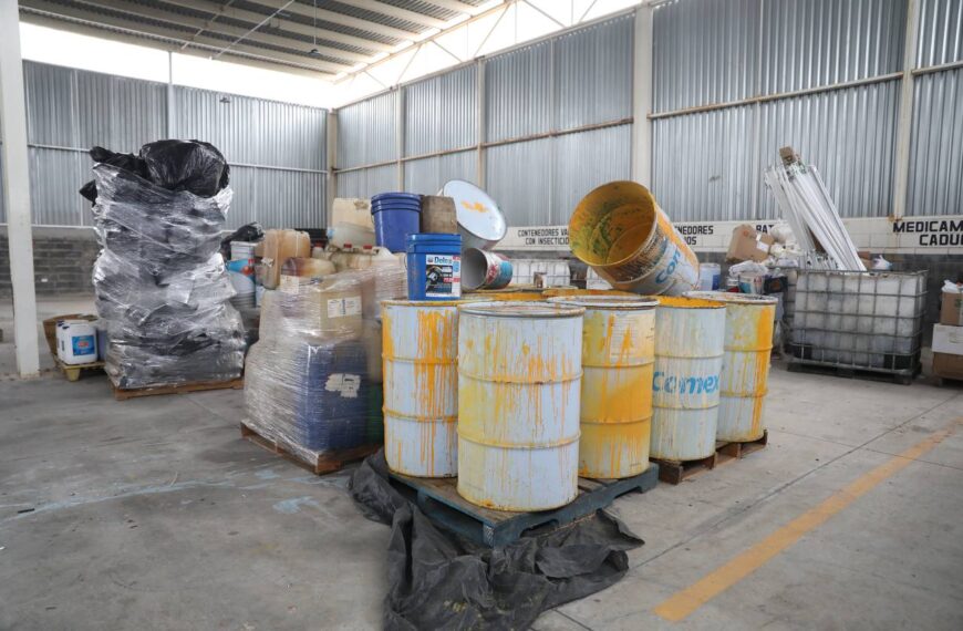 Gobierno municipal invita a la población a llevar los residuos peligrosos al centro de acopio