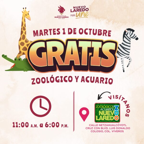 Gobierno municipal invita al zoológico y acuario; este martes es entrada gratis