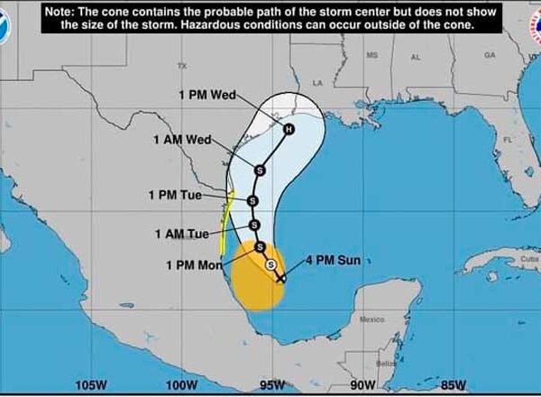 Suspenden clases en municipios de la costa norte de Tamaulipas por tormenta tropical Francine