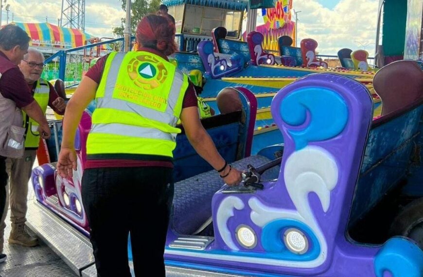 Supervisa Protección Civil los juegos mecánicos en…