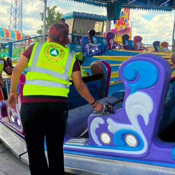 Supervisa Protección Civil los juegos mecánicos en la…
