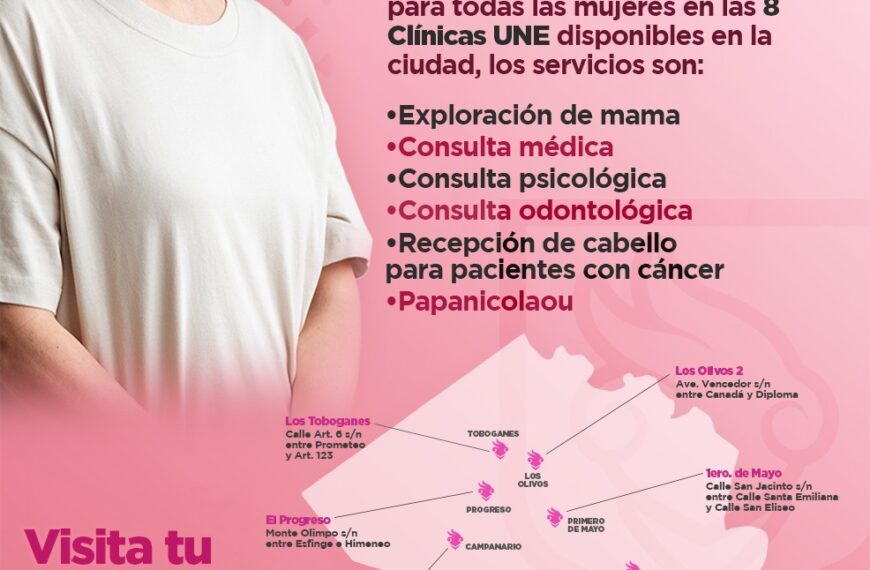 Realiza gobierno municipal campaña de salud por el mes de la lucha contra el cáncer