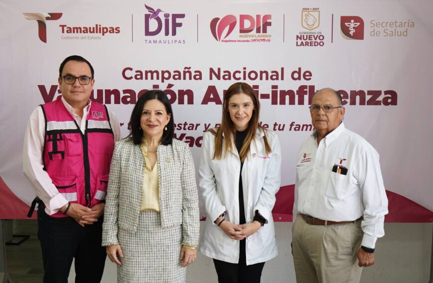 Se suma Sistema DIF a campaña nacional de vacunación contra la influenza y covid-19