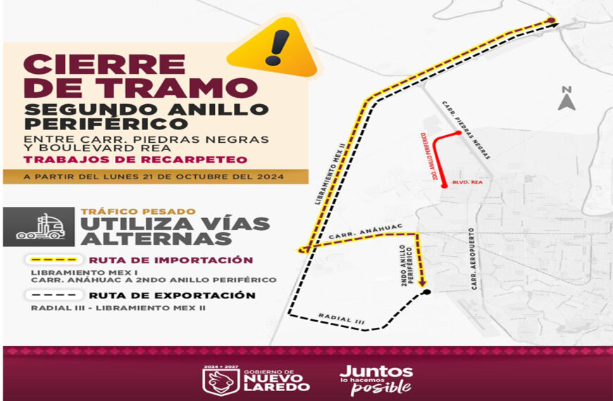 Cerrarán tramo del Segundo Anillo Periférico por…