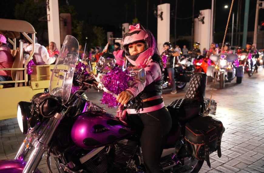 Encabeza Carmen Lilia Canturosas Rodada Rosa 2024; recorre la ciudad con mensaje de solidaridad 
