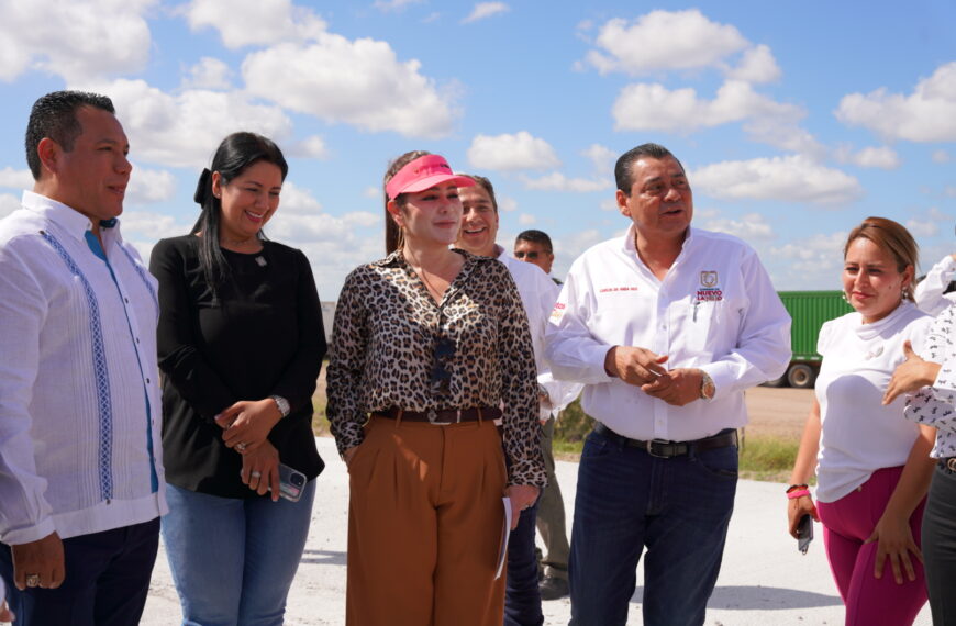 Supervisa alcaldesa junto a cabildo avance de obra en carretera federal MEX II