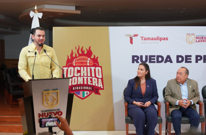 Selecciona gobierno del estado a Nuevo Laredo para sede del primer torneo “Tochito Frontera Binacional”