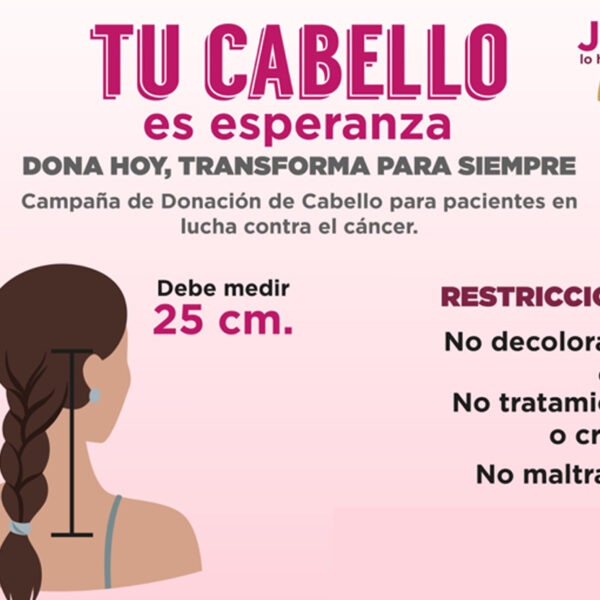 Invita gobierno municipal a donar cabello en favor de víctimas de cáncer