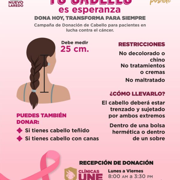 Invita gobierno municipal a donar cabello en favor…