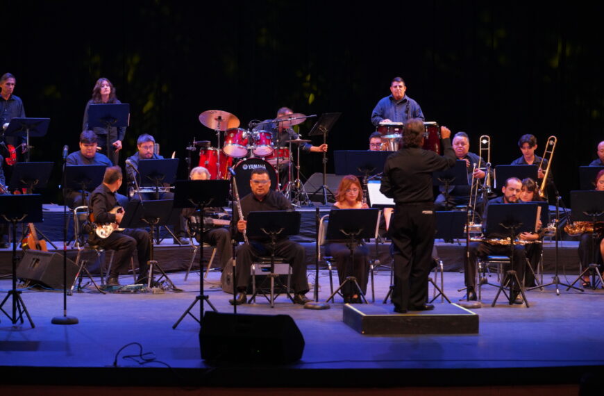 Presenta Centenaria Banda de Música municipal concierto de grandes bandas en Festival Internacional de la Costa del Seno Mexicano