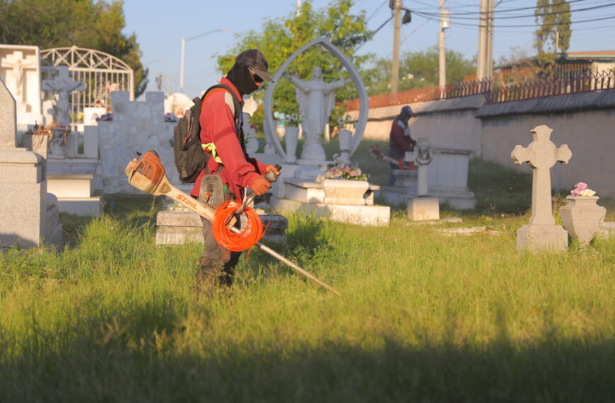 Preparan los panteones municipales para festejos por…