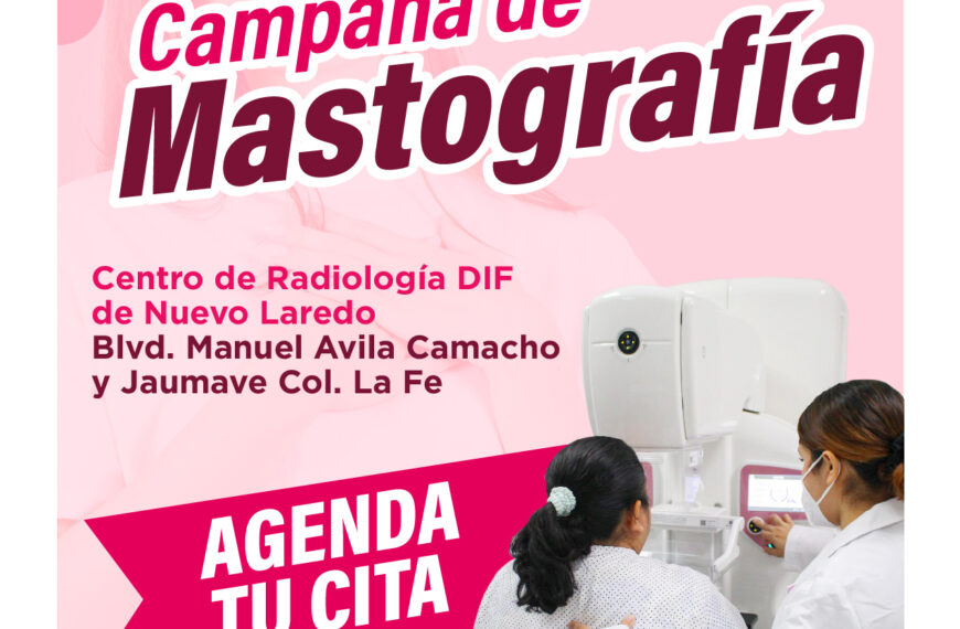 Invita DIF Nuevo Laredo a campaña de mastografías gratis a mujeres vulnerables