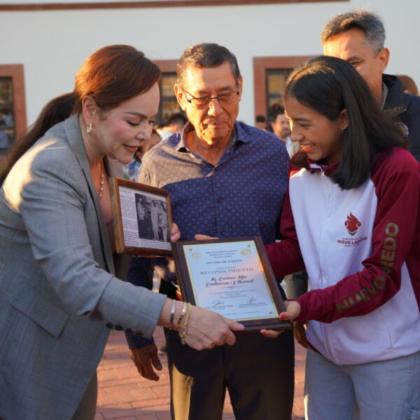 Reconocen deportistas neolaredenses el apoyo de la alcaldesa…