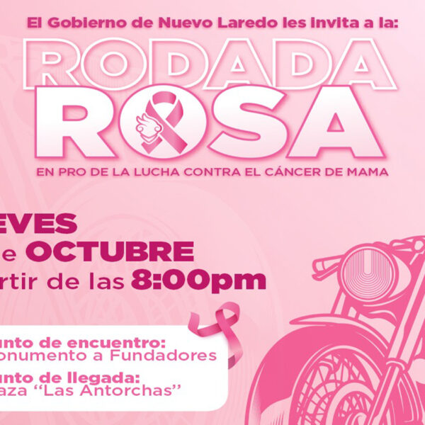 Invita alcaldesa Carmen Lilia Canturosas a Rodada Rosa