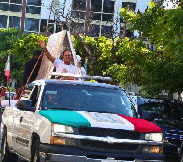 Llega a Tampico antorcha de la Virgen de Guadalupe; busca llegar a Nueva York