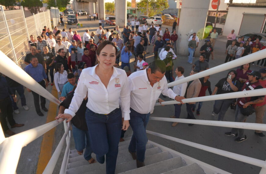 Inaugura Carmen Lilia puente peatonal y vehicular;…