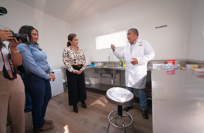 Impulsa Carmen Lilia el sector ganadero con laboratorio de diagnóstico clínico zoosanitario