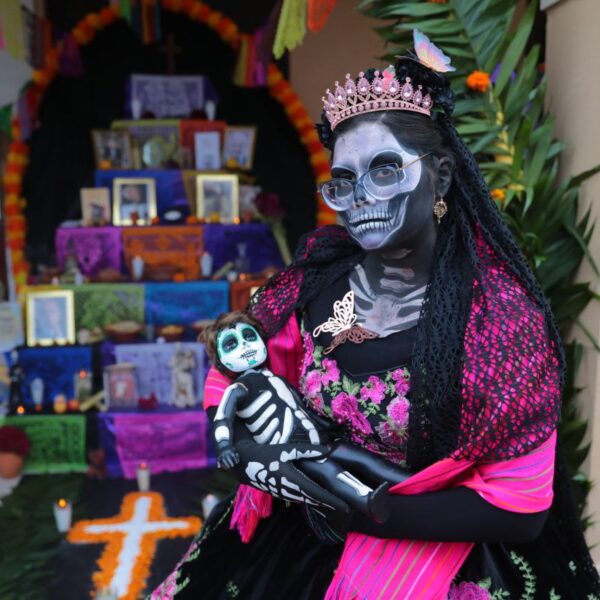 Todo listo para el festival de la catrina…