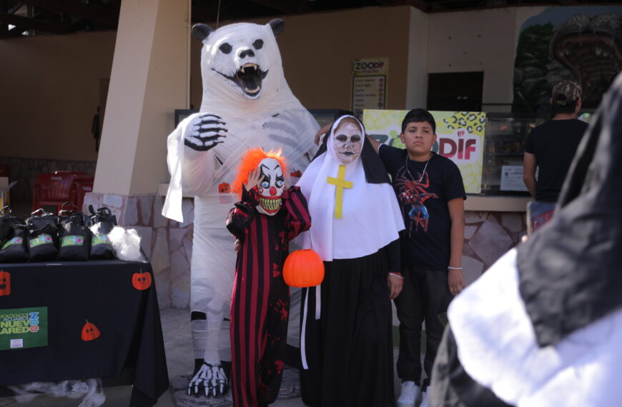 Celebran familias Halloween en el Zoológico 