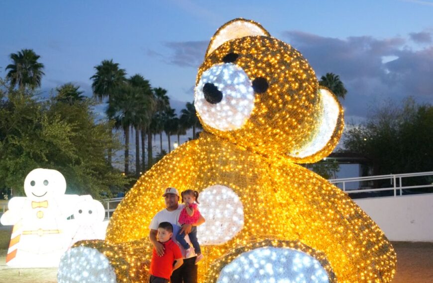 Invitan a disfrutar en familia de las luces y esplendor del parque Viveros Mágico