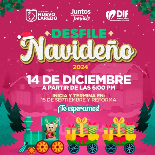 Convoca gobierno municipal a participar en el tradicional desfile navideño el día 14