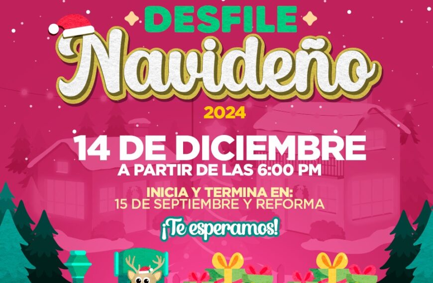Convoca gobierno municipal a participar en desfile navideño 