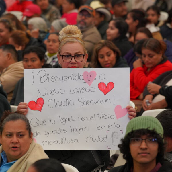 Ciudadanos celebran visita de Sheinbaum, destacan proyectos de beneficio para Nuevo Laredo