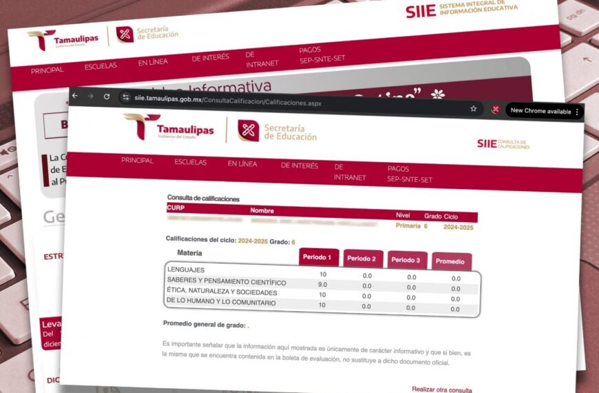 Ofrece la Secretaría de Educación estatal consultar calificaciones de alumnos de nivel básico en línea