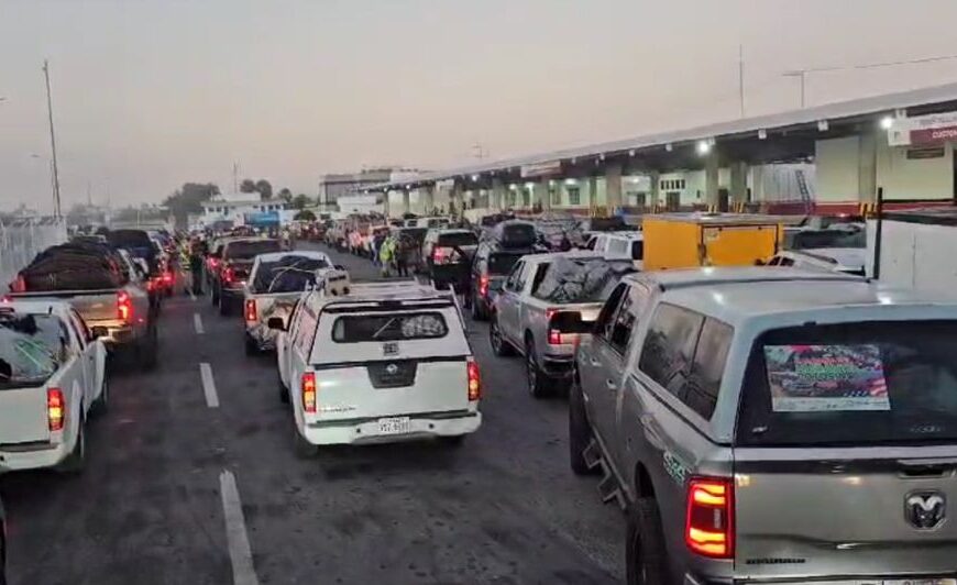 Policía de San Luis Potosí cuida a los paisanos en su trayecto por Tamaulipas