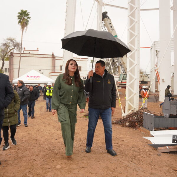 Supervisa alcaldesa Carmen Lilia Canturosas el avance de la obra del Museo de Ciencia y Tecnología