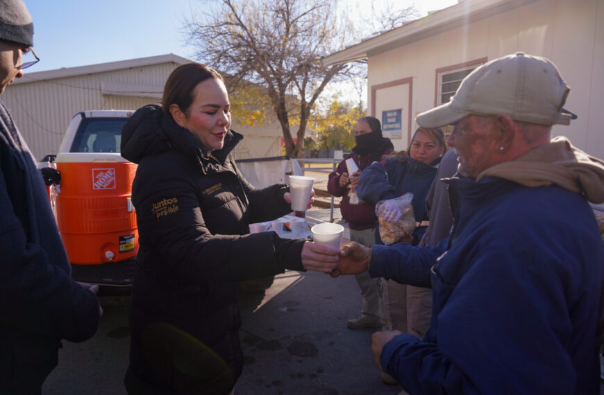 Encabeza alcaldesa Carmen Lilia operativo invernal en apoyo a los más vulnerables