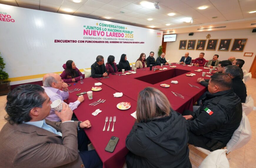 Fortalece alcaldesa sinergia con gobierno estatal para consolidar la transformación en Tamaulipas