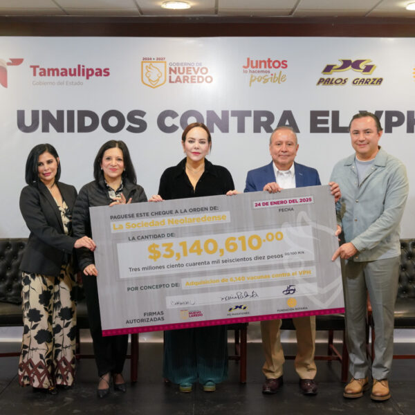 Destaca Nuevo Laredo como único municipio en México con campaña de vacuna contra VPH para niños