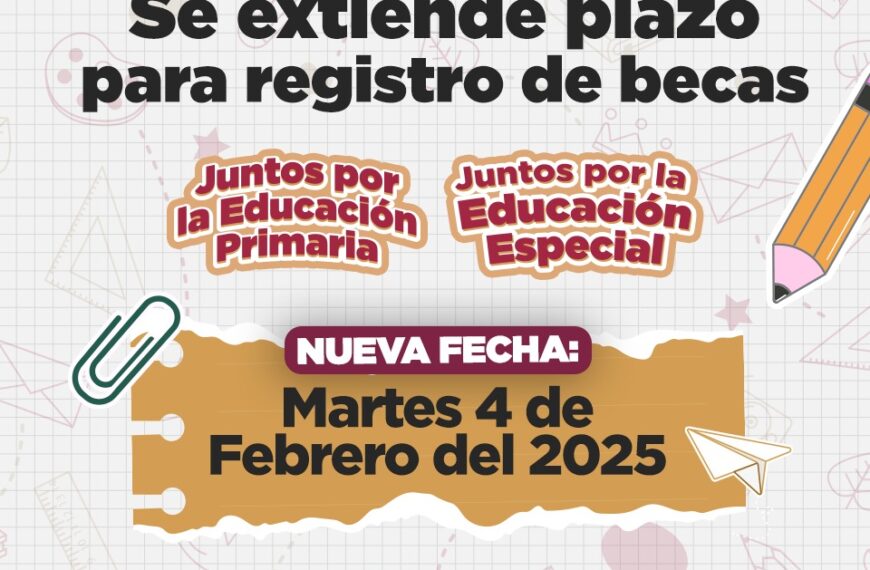 Se extiende periodo de registro para becas Juntos los hacemos posible del gobierno municipal