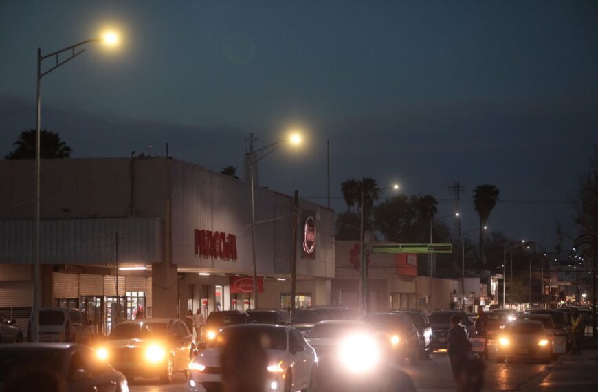 Avanza modernización de alumbrado público; más del 85% de la ciudad cuenta con tecnología LED