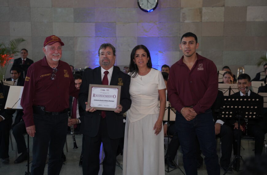 Celebran el 119° aniversario de la Centenaria Banda de Música Municipal con emotivo concierto