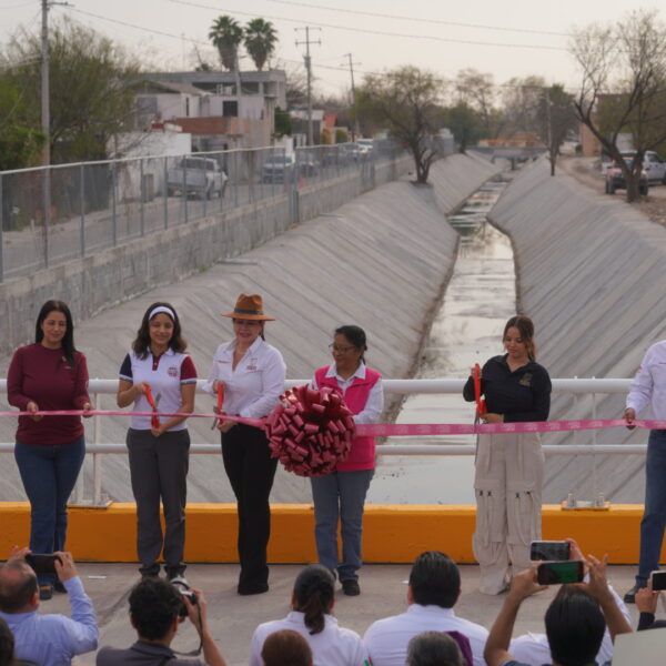 Entrega alcaldesa colector pluvial Concordia; mejorará la calidad de vida a miles de familias