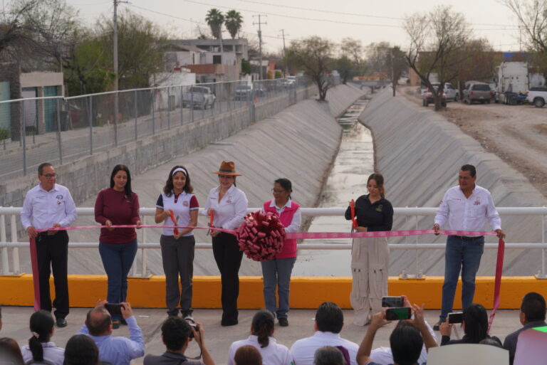 Entrega alcaldesa colector pluvial Concordia; mejorará la calidad de vida a miles de familias