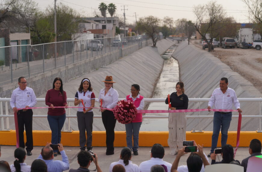Entrega alcaldesa colector pluvial Concordia; mejorará la calidad de vida a miles de familias